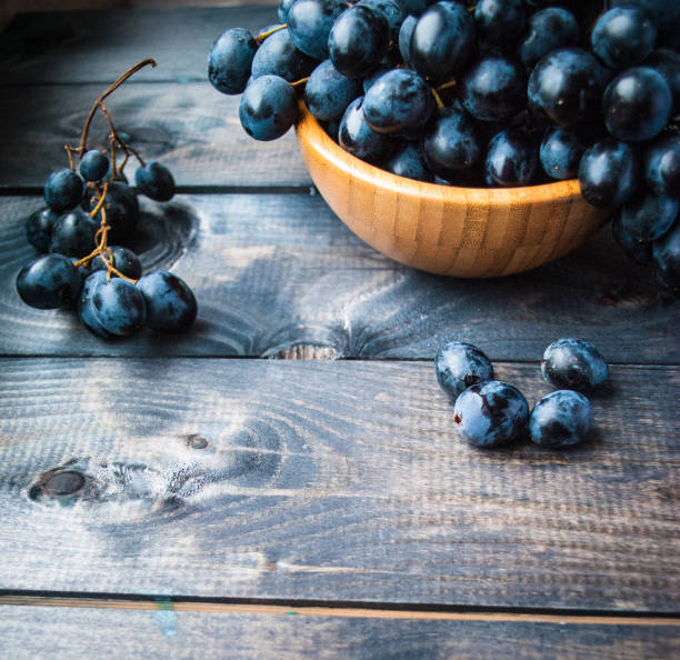 istock Bunch of black grapes 1192220669