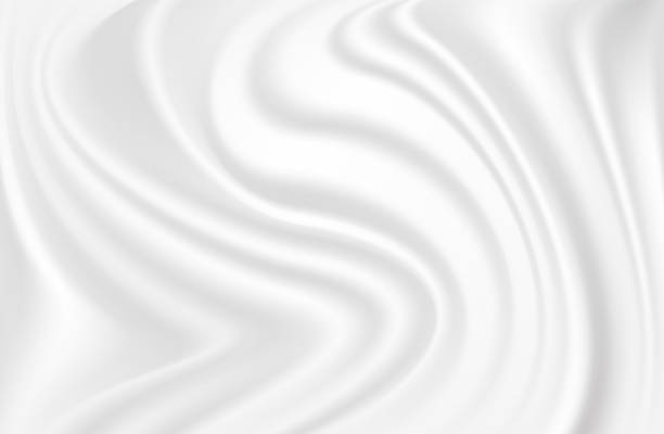istock Abstract white fabric. Wedding gray and pearl background. Luxurious satin and silk texture. Soft waves background. 1192221585