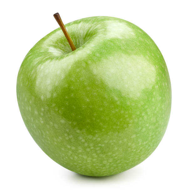 istock Green apples isolated on white 1192221905