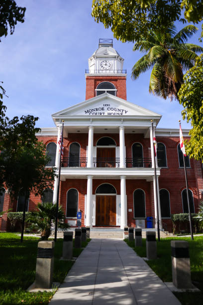 Monroe County Courthouse in Key West, Florida stock photo