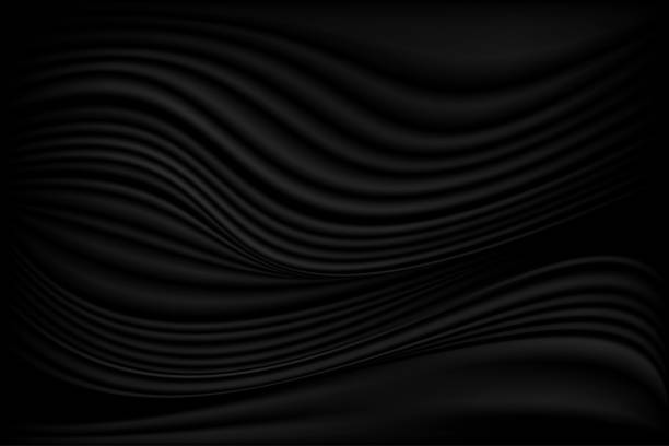istock Abstract background with beautiful fancy patterns of black paint. Black cloth or liquid form. Fluid art. Wave. Art design for your design. 1192223921