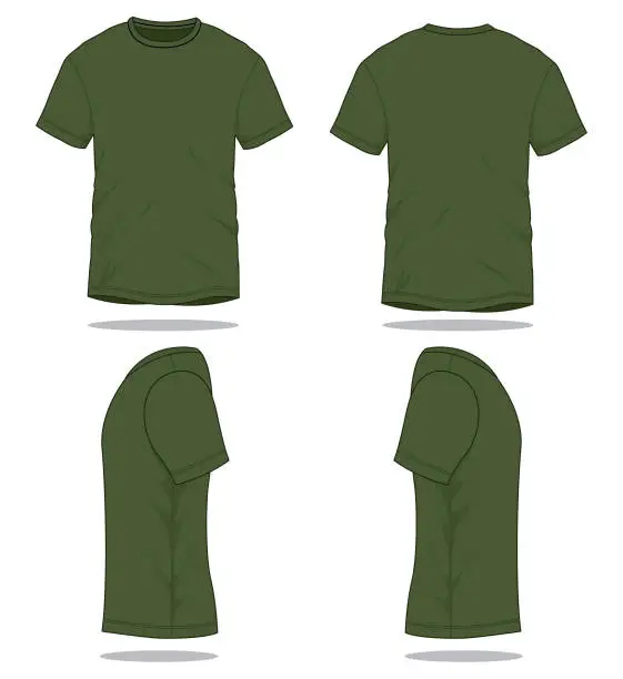 Vector illustration of Army T-Shirt Vector for Template