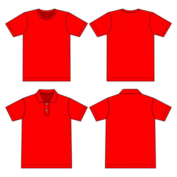 template red t shirt