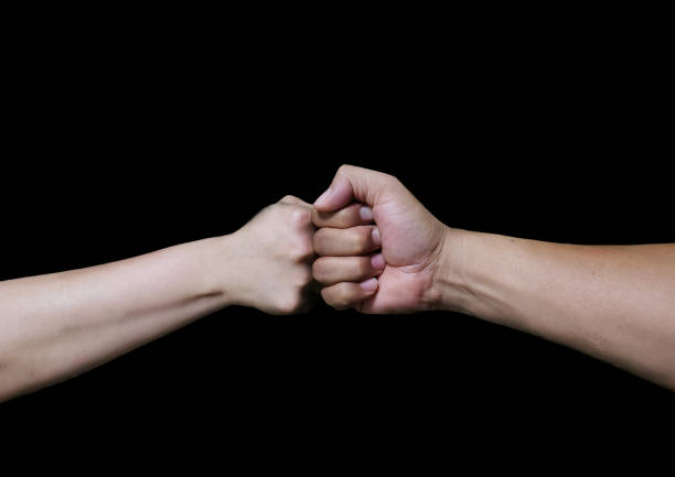 istock Clash fist and fist 1192246830