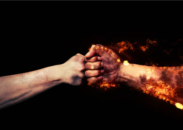 istock Clash fist and fist 1192246844