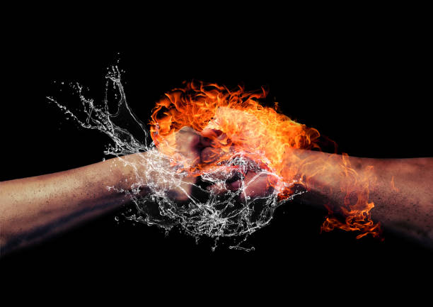 istock Clash fist and fist 1192247038