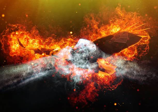 istock Clash fist and fist 1192247061