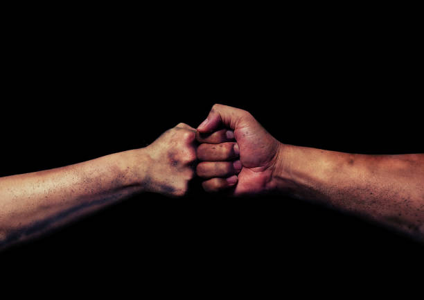 istock Clash fist and fist 1192247191