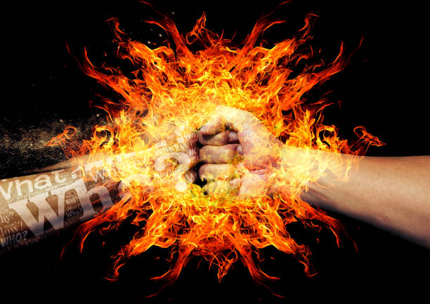 istock Clash fist and fist 1192247211