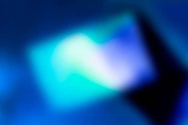 istock Abstract blurred neon background with a place for a quote or other text. Acqua mente and phantom blue texture with copy space. Surreal business card 1192249821