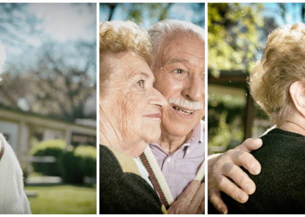 istock Elderly couple in the garden 1192253916