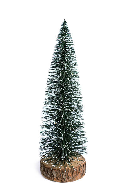 istock Christmas tree with lights isolated on white background 1192256949