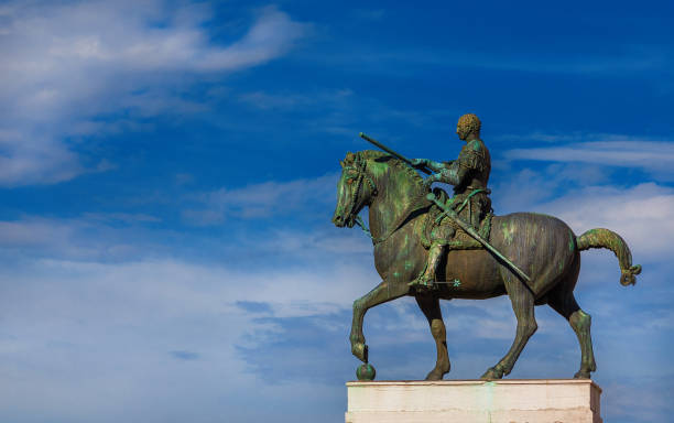 istock Gattamelata renaissance statue in Padua (with clouds and copy space) 1192269068