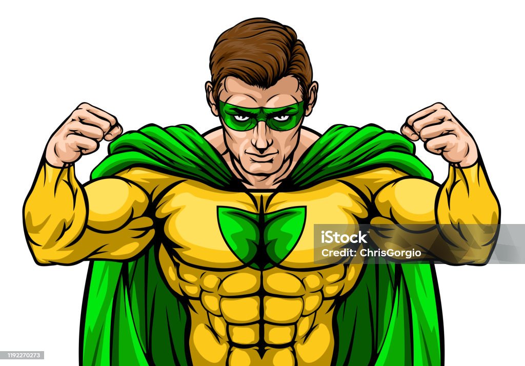Ilustración de Personaje De Dibujos Animados De Superhéroes y más Vectores  Libres de Derechos de Superhéroe - Superhéroe, Cómic, Viñeta - iStock