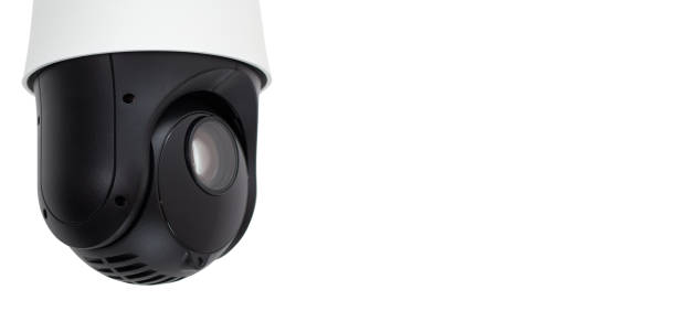 istock cctv camera video security with space on blue background. cctv camera banner. 1192274197