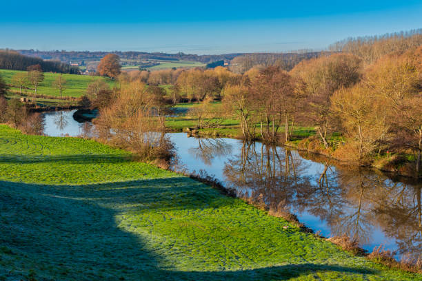 istock River Medway in Kent, England near Teston, Maidstone 1192276771