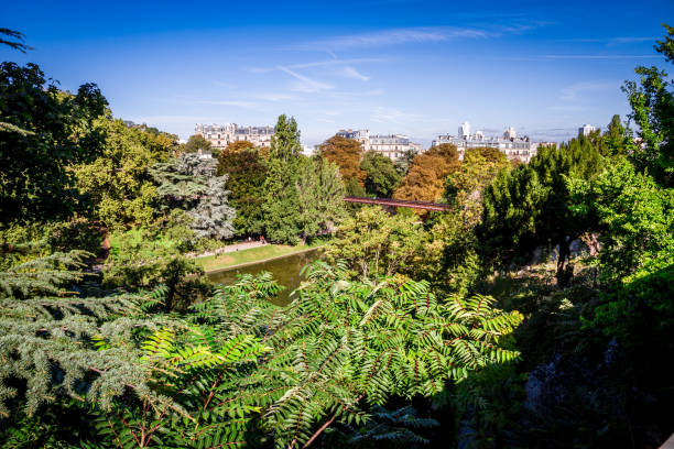 istock Pond in Buttes-Chaumont Park, Paris 1192284449