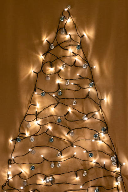 istock Christmas and New Year decorations with lights. Concept and background. 1192287336