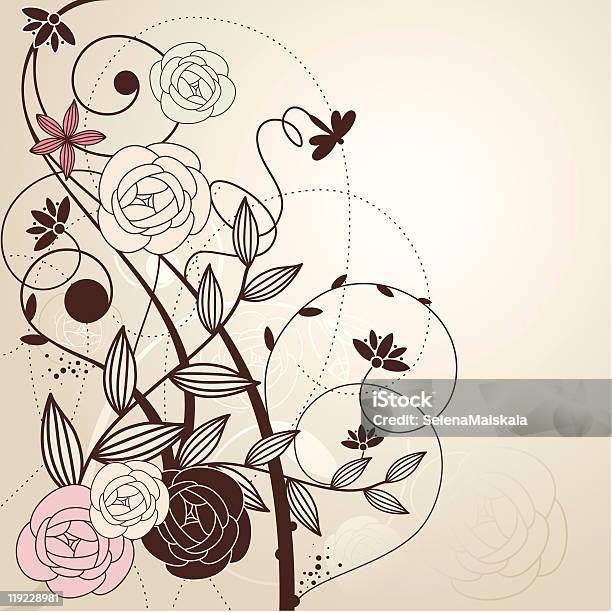 Abstract Cute Floral Background Stock Illustration - Download Image Now - Abstract, Backgrounds, Beauty In Nature