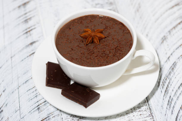 cup of hot spiced chocolate