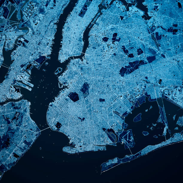 istock Brooklyn New York 3D Render Map Blue Top View Apr 2019 1192293562