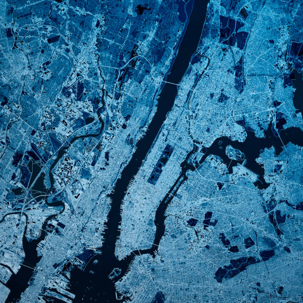 istock Manhattan New York 3D Render Map Blue Top View Apr 2019 1192293719
