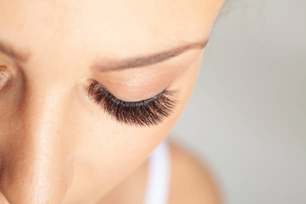 istock Woman Eyes with Long Eyelashes. Eyelash Extension. Beautiful Lashes. 1192295151