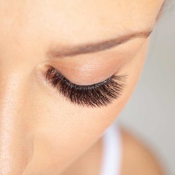 istock Woman Eyes with Long Eyelashes. Eyelash Extension. Beautiful Lashes. 1192295719