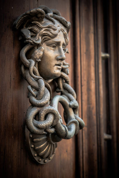 istock Rome - architecture and sculpture - bronze door knocker 1192295900