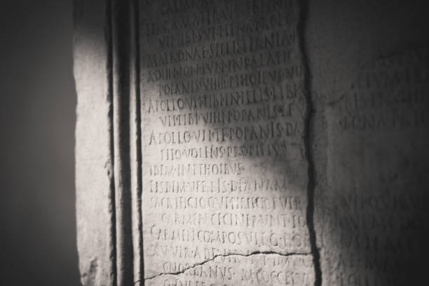 istock Rome - architecture and sculpture - Latin inscription on tomb 1192295945