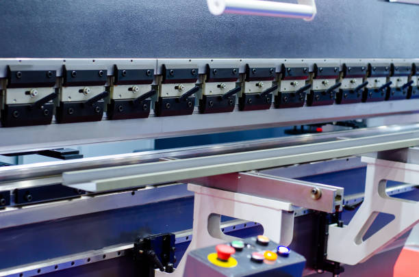 istock Pneumatic bending machine at the factory. 1192298966