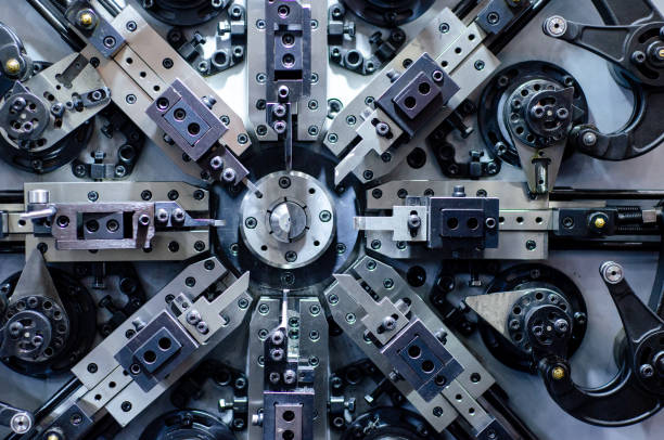 istock Close-up of CNC Multiforming machine. 1192298972