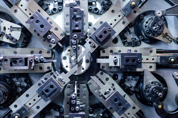 istock Close-up of CNC Multiforming machine. 1192299002