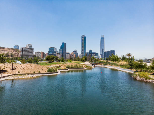 istock Santiago Financial District from Bicentenario Park 1192305579