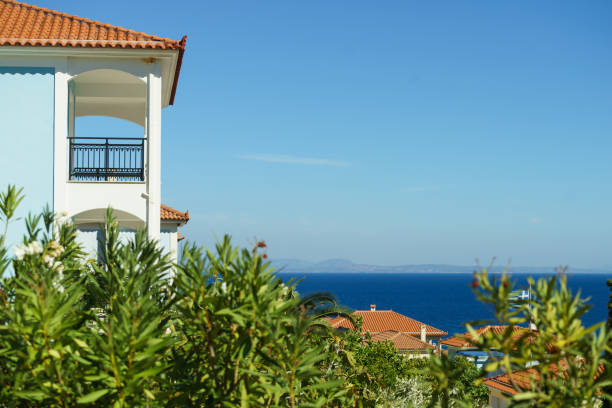 istock Terrace in Greek house 1192306612