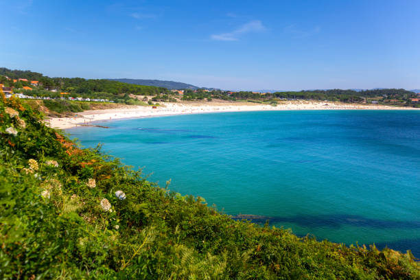 istock Idyllic bay with white sandy beach. Costa da Morte, Laxe, Galicia, Spain 1192306632