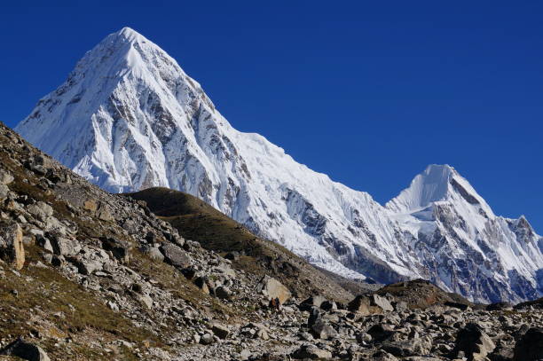 istock View on the snow-covered Himalayan mountains. 1192308547