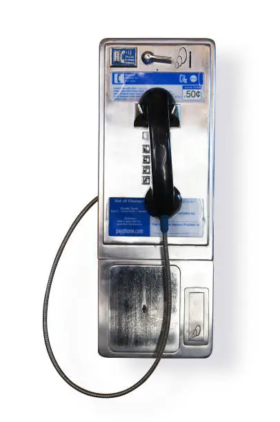 Photo of Pay Phone Isolated - Communication Industry