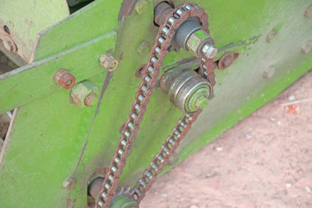 istock Gear chain of a machine 1192310829