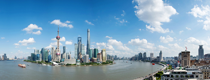 Skyline of modern shanghai, china.