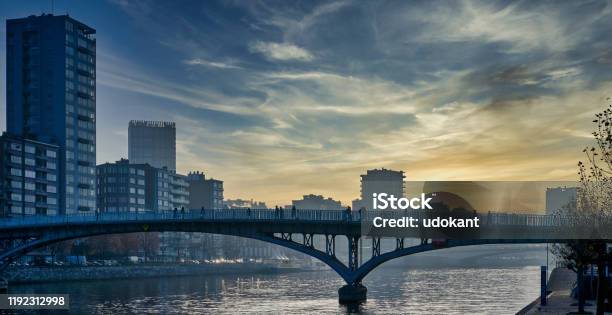 Sunset Over Liege Stock Photo - Download Image Now - Liege, Sunset, Belgium