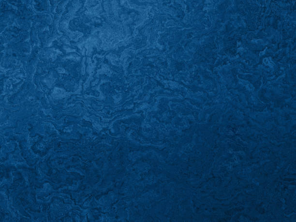 blu classico grunge ombre texture trendy colore dell'anno 2020 piuttosto sfondo scuro navy monochrome shiny vintage pattern astratto marmo ardesia pietra wall backdrop - wave pattern abstract shape winter foto e immagini stock