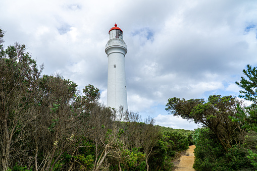 Split Point Lighthouse is a lighthouse close to Aireys Inlet, a small town on the Great Ocean Road in Victoria, Australia. The Great Ocean Walk leads to the lighthouse.