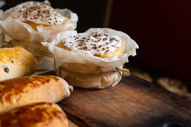 istock Traditional Easter cakes with icing and pies 1192315814