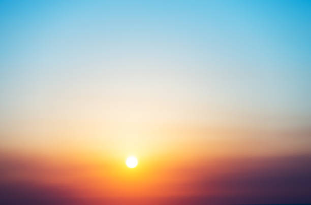 Beautiful sunrise sky for background.