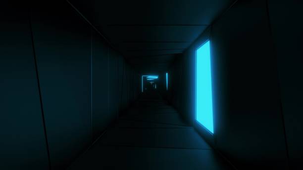 istock highly abstract design tunnel corridor with glowing light patterns 3d illustration wallpaper background 1192331087