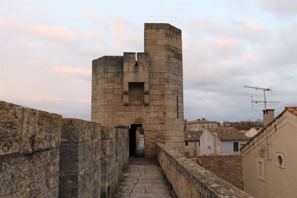 istock Round path on the fortifications of Aigues Mortes 1192333407