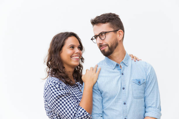 istock Joyful happy couple hugging and having fun 1192344343