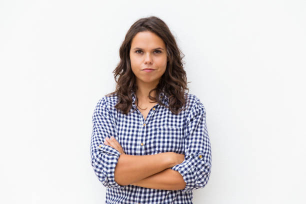 istock Positive determined student girl with arms crossed 1192345112