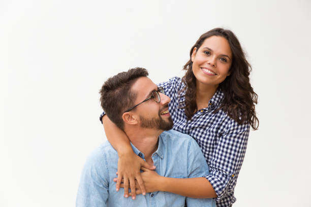 istock Happy sweet couple having fun 1192345517